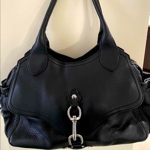 Cole Haan navy satchel bag.